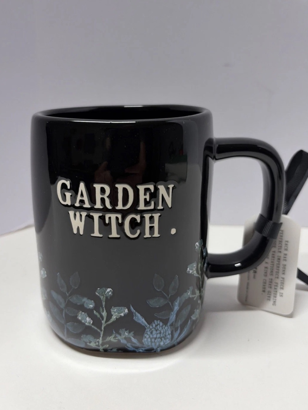 Rae Dunn Garden Witch Black Coffee Tea Mug
